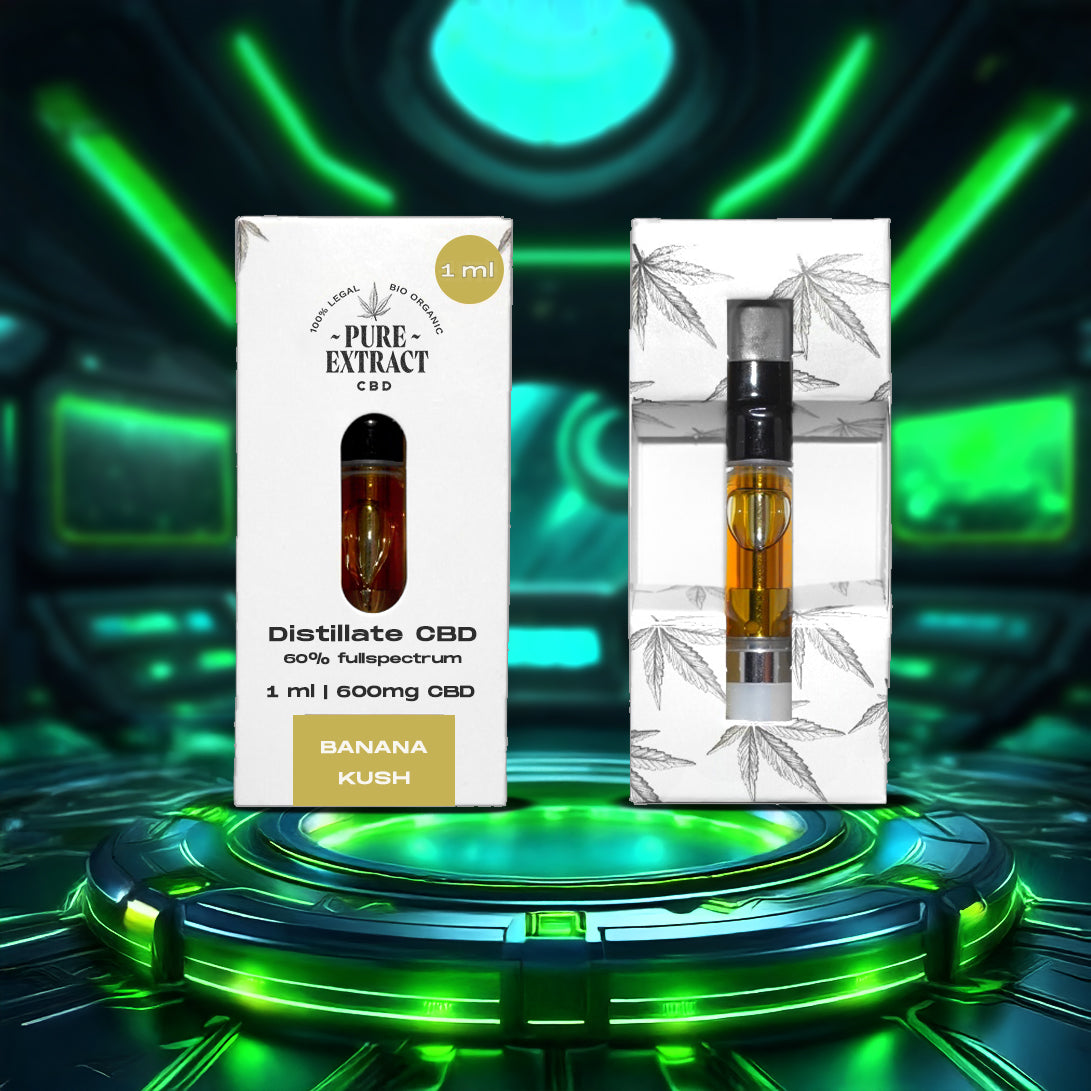 CBD Cartridge - 1ml/600 Puffs - Pure Extract CBD