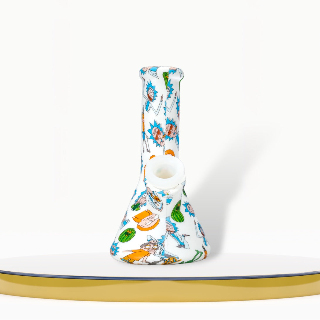 Bong Silicone - Cartoons White - 13cm