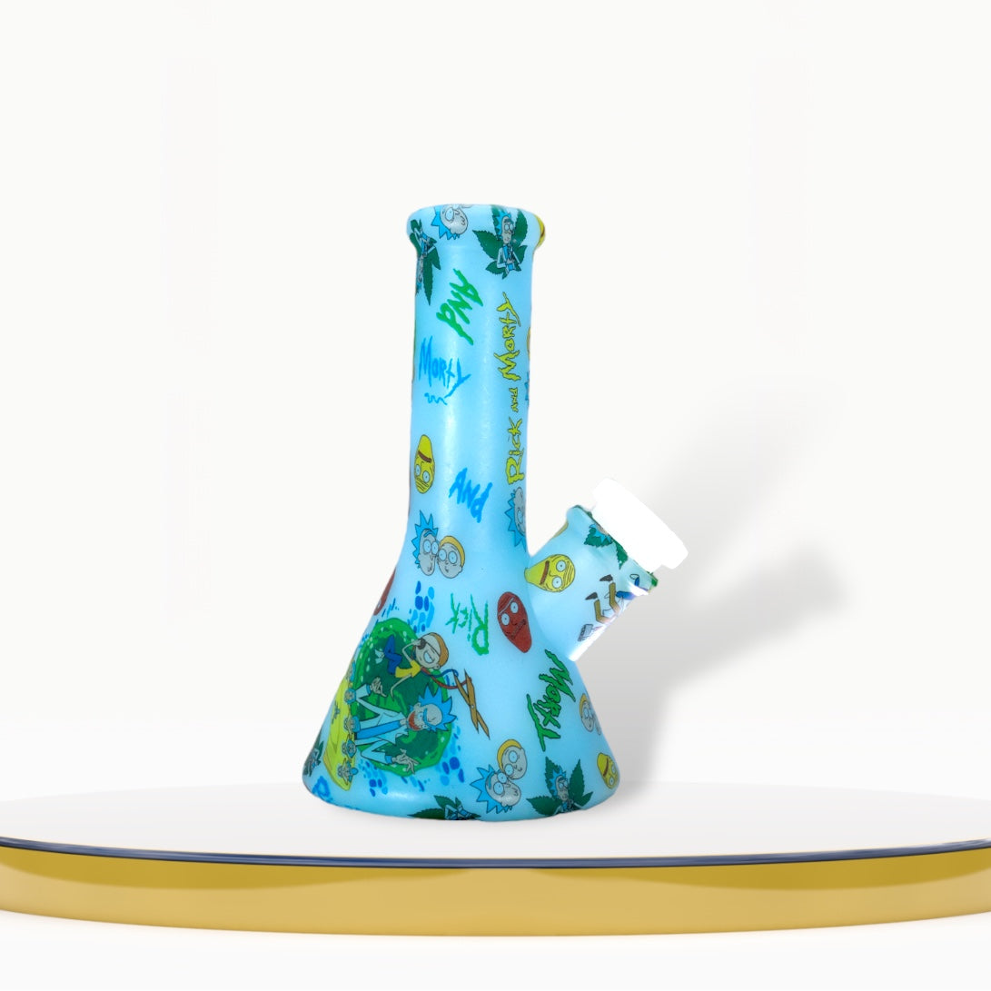 Bong Silicone - Cartoons Blue - 13cm