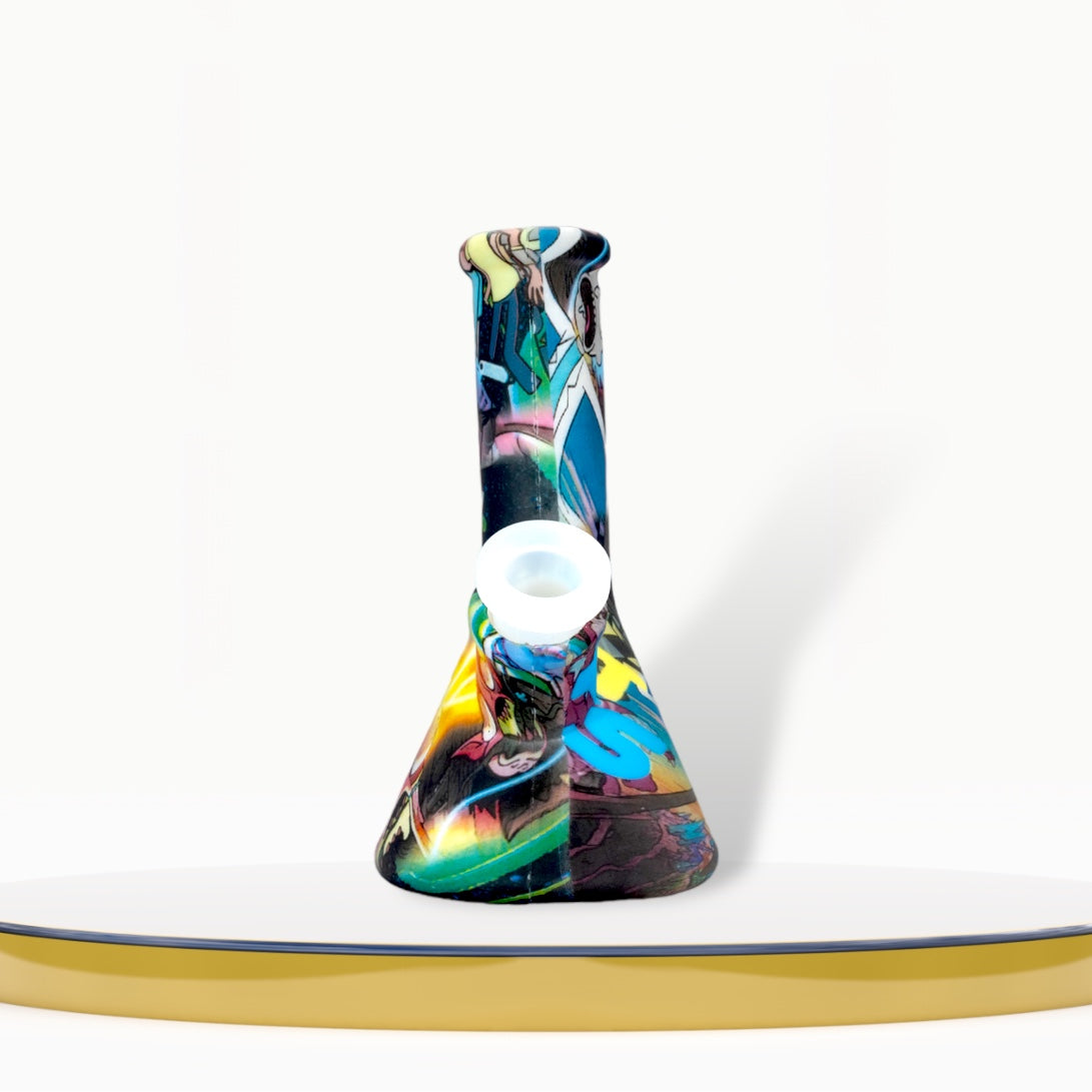 Bong Silicone - Cartoons Black - 13cm