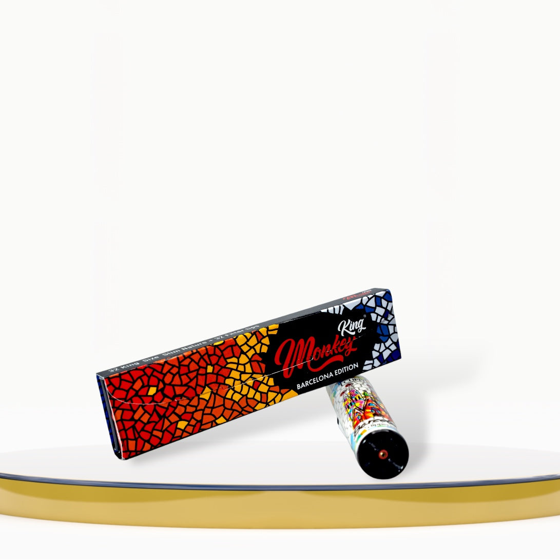 Briquet Clipper et feuilles slims avec filtres édition Barcelona - Monkey King