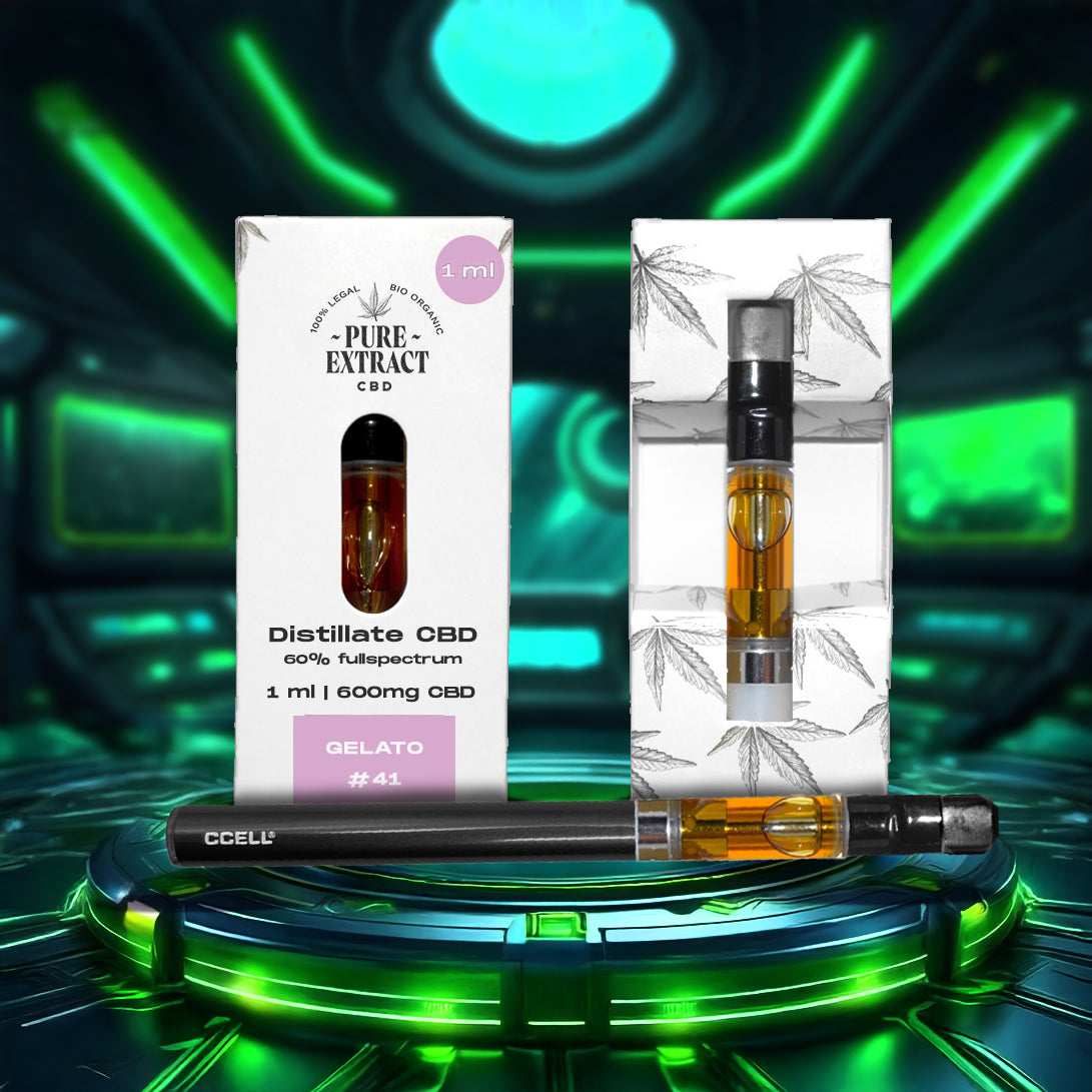 CBD Cartridge - 1ml/600 Puffs - Pure Extract CBD
