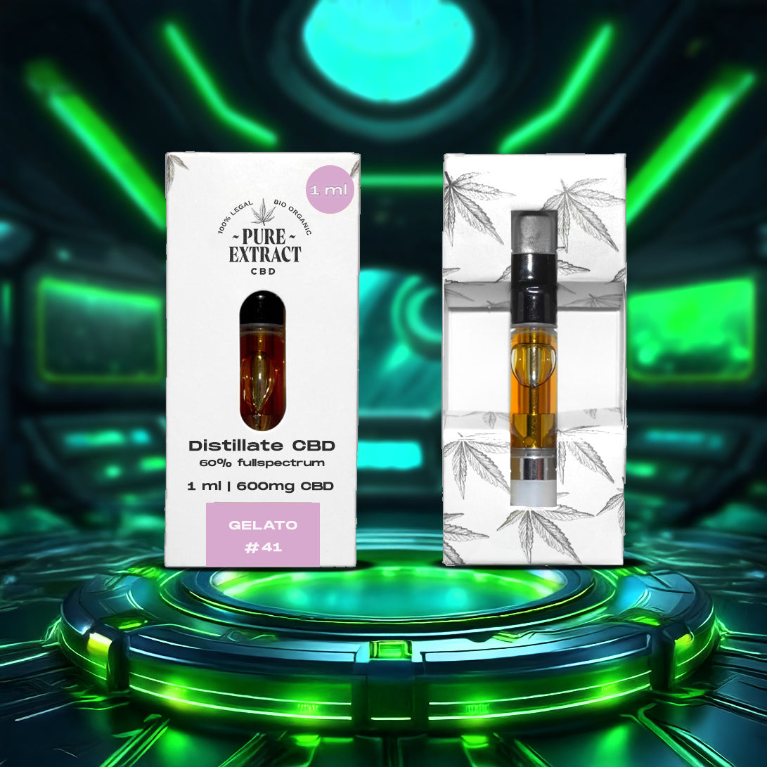 CBD Cartridge - 1ml/600 Puffs - Pure Extract CBD