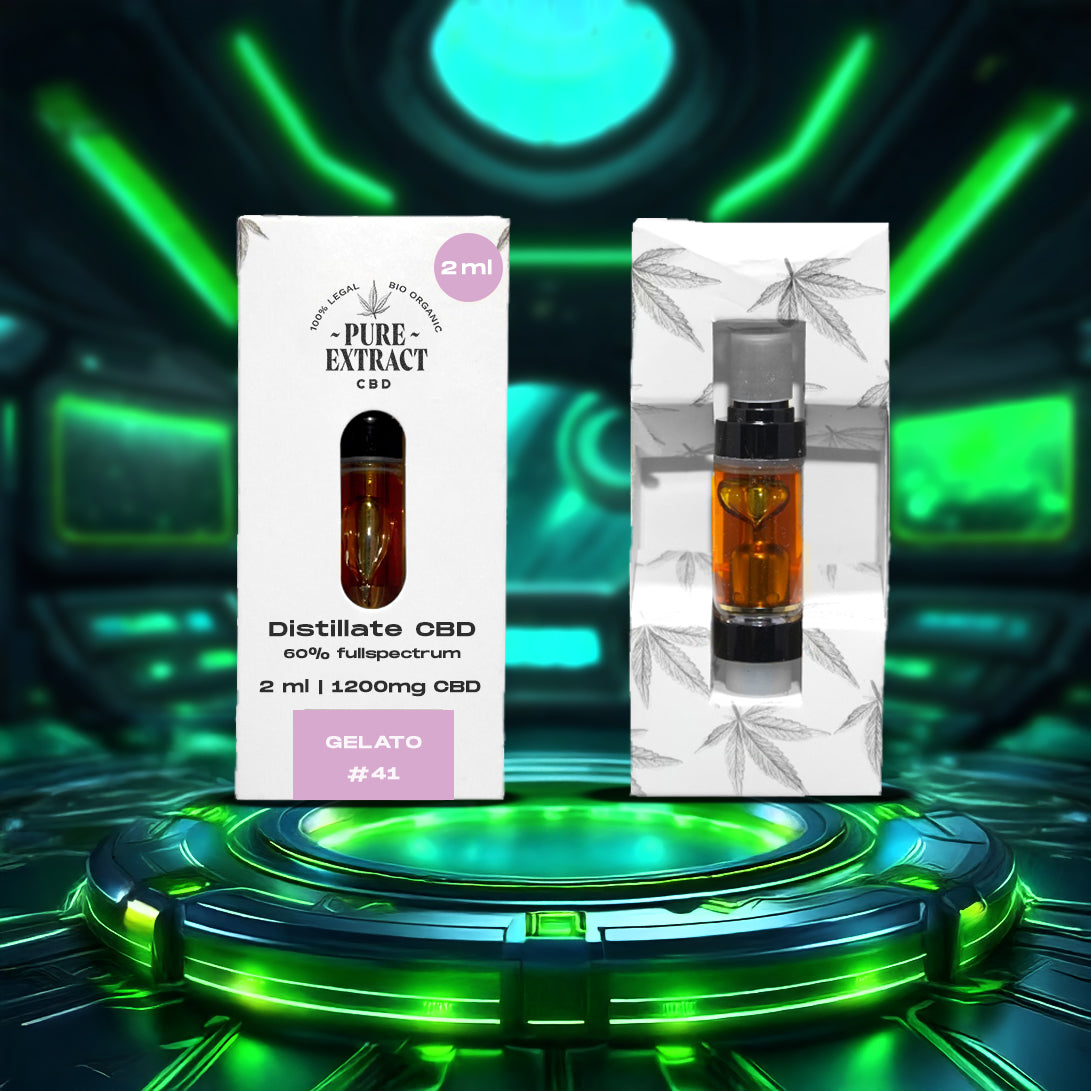 CBD Cartridge - 2ml/1300 Puffs - Pure Extract CBD