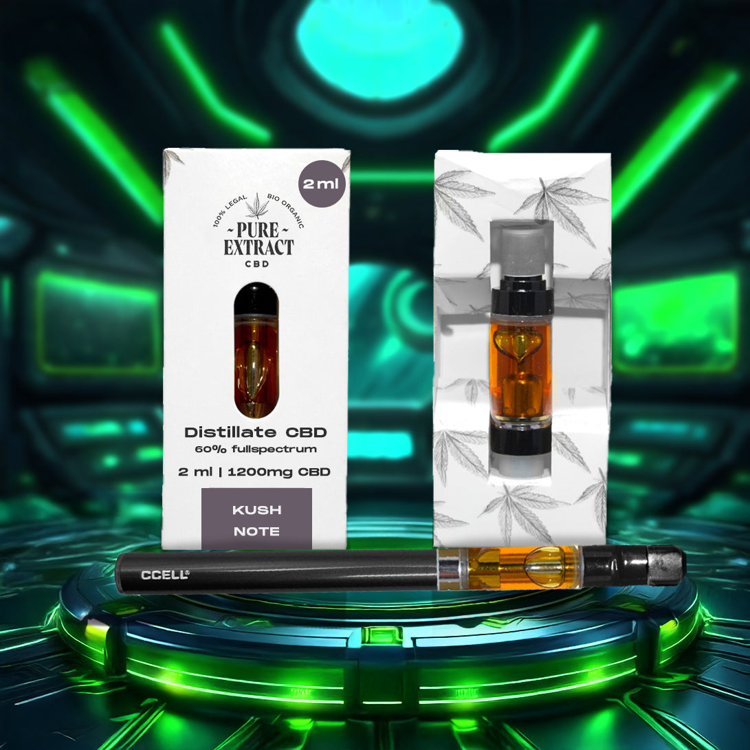 CBD Cartridge - 2ml/1300 Puffs - Pure Extract CBD
