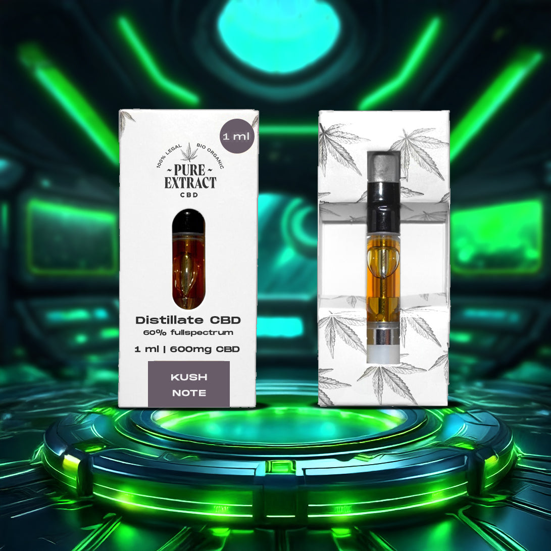 CBD Cartridge - 1ml/600 Puffs - Pure Extract CBD