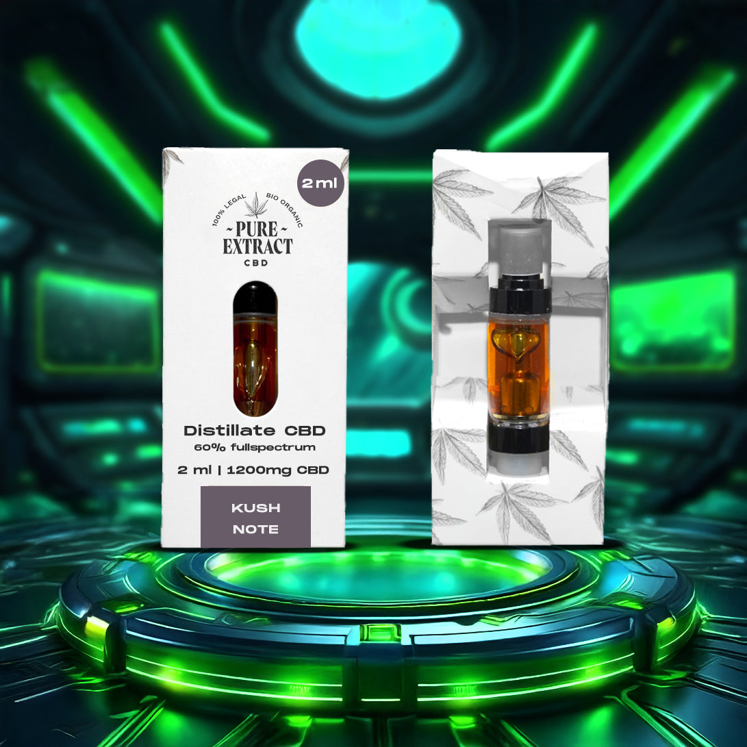 CBD Cartridge - 2ml/1300 Puffs - Pure Extract CBD