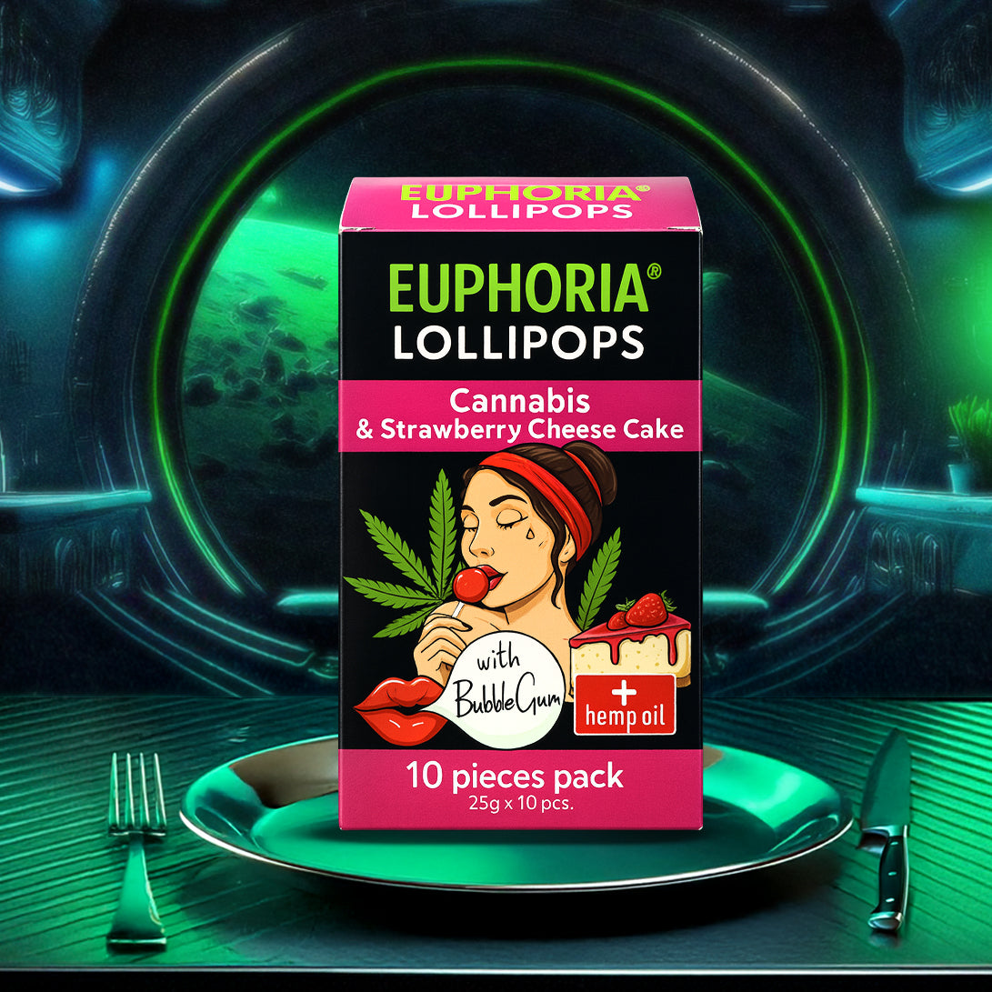 Lolipops Euphoria Strawberry & Cheesecake (Pack of 10)