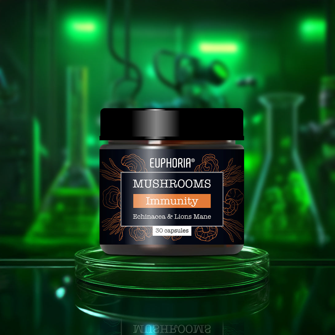 Adaptogenic Mushrooms - Immunity - 30 Capsules - Euphoria