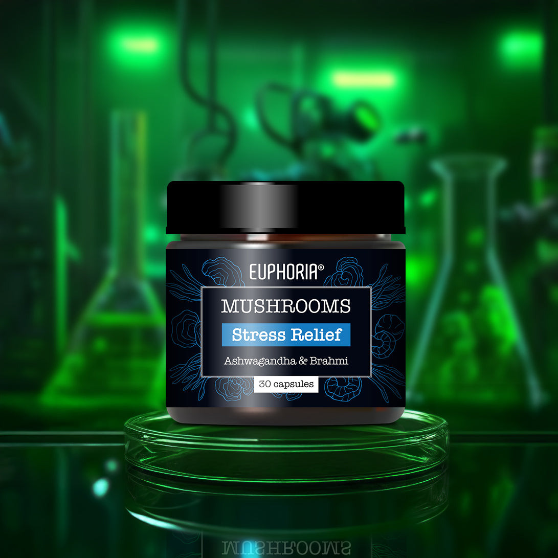 Adaptogenic Mushrooms - Stress Relief - 30 Capsules - Euphoria