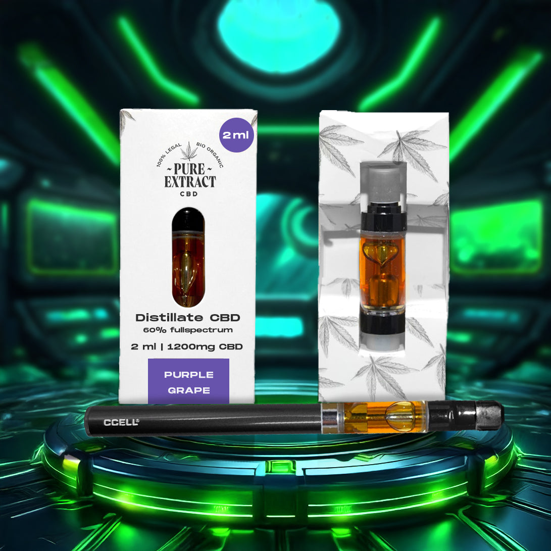 CBD Cartridge - 2ml/1300 Puffs - Pure Extract CBD