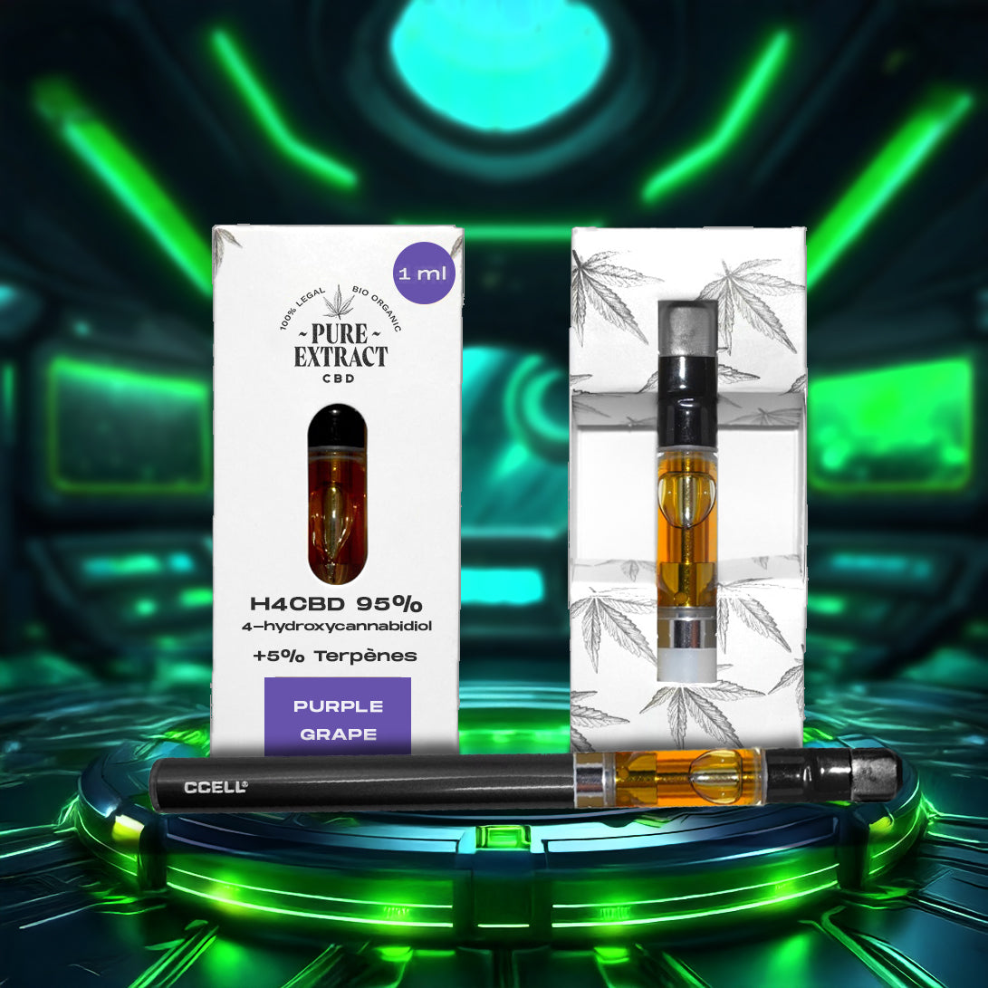 Cartouche H4CBD - 1ml/600 Bouffées - Pure Extract CBD