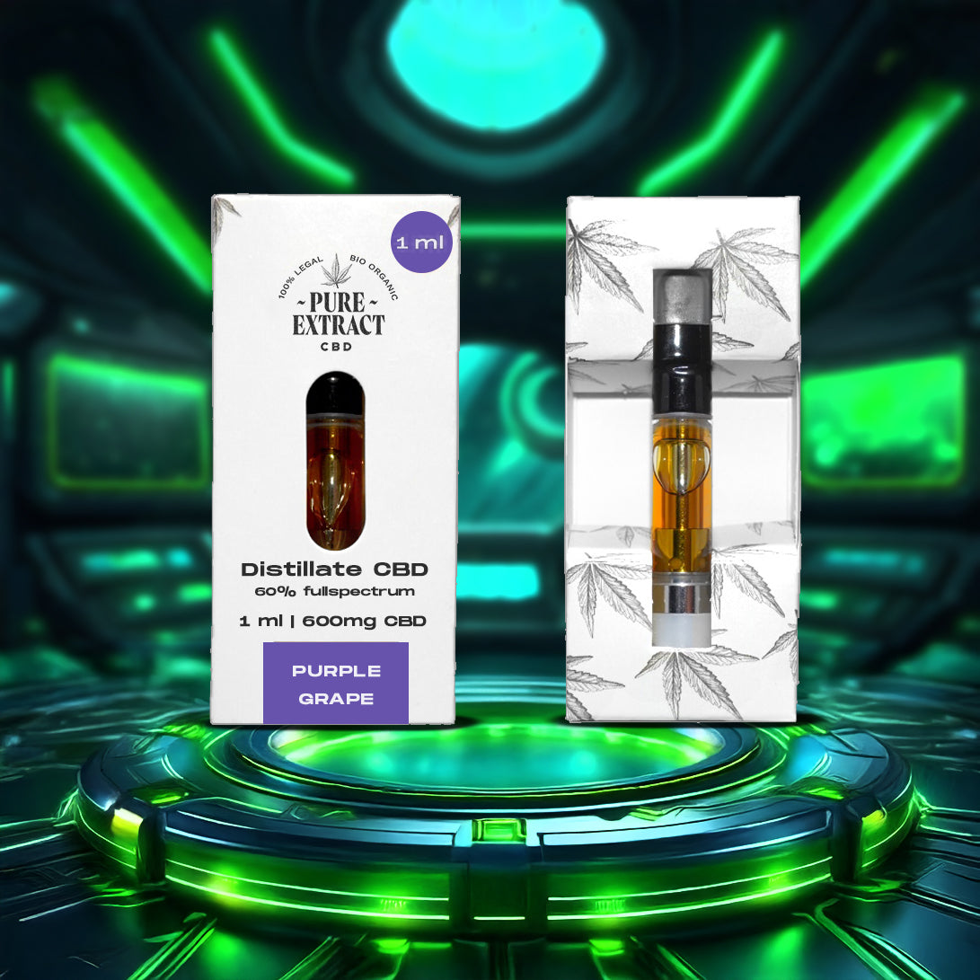 CBD Cartridge - 1ml/600 Puffs - Pure Extract CBD