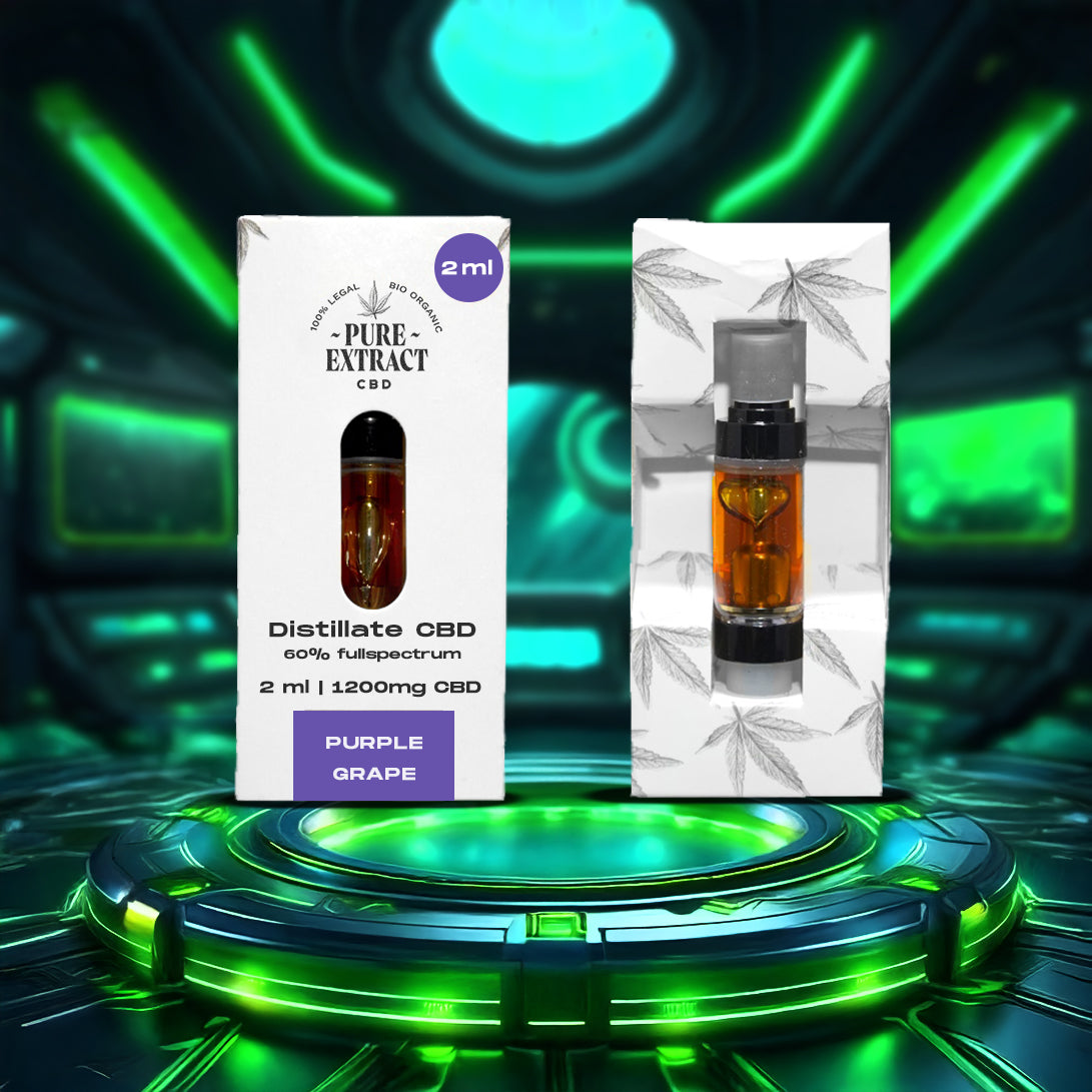 CBD Cartridge - 2ml/1300 Puffs - Pure Extract CBD