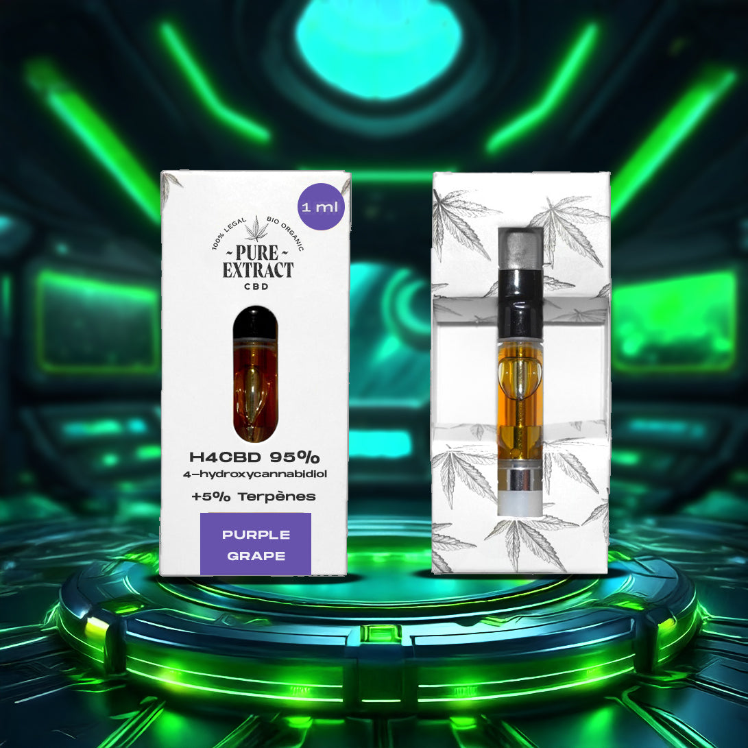 Cartouche H4CBD - 1ml/600 Bouffées - Pure Extract CBD