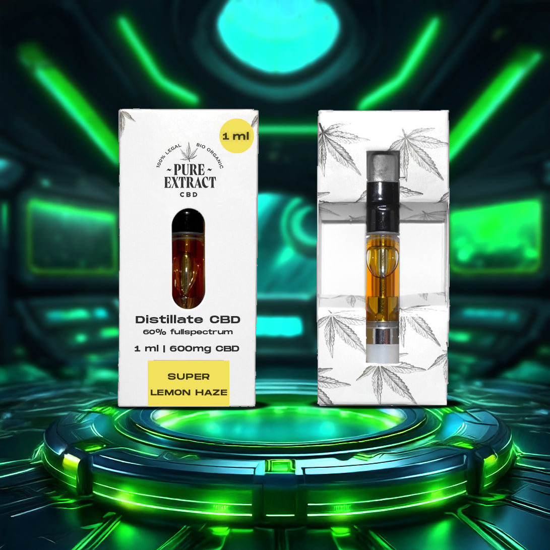 CBD Cartridge - 1ml/600 Puffs - Pure Extract CBD