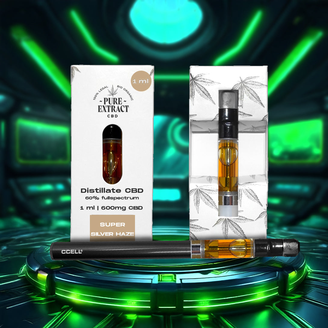 CBD Cartridge - 1ml/600 Puffs - Pure Extract CBD