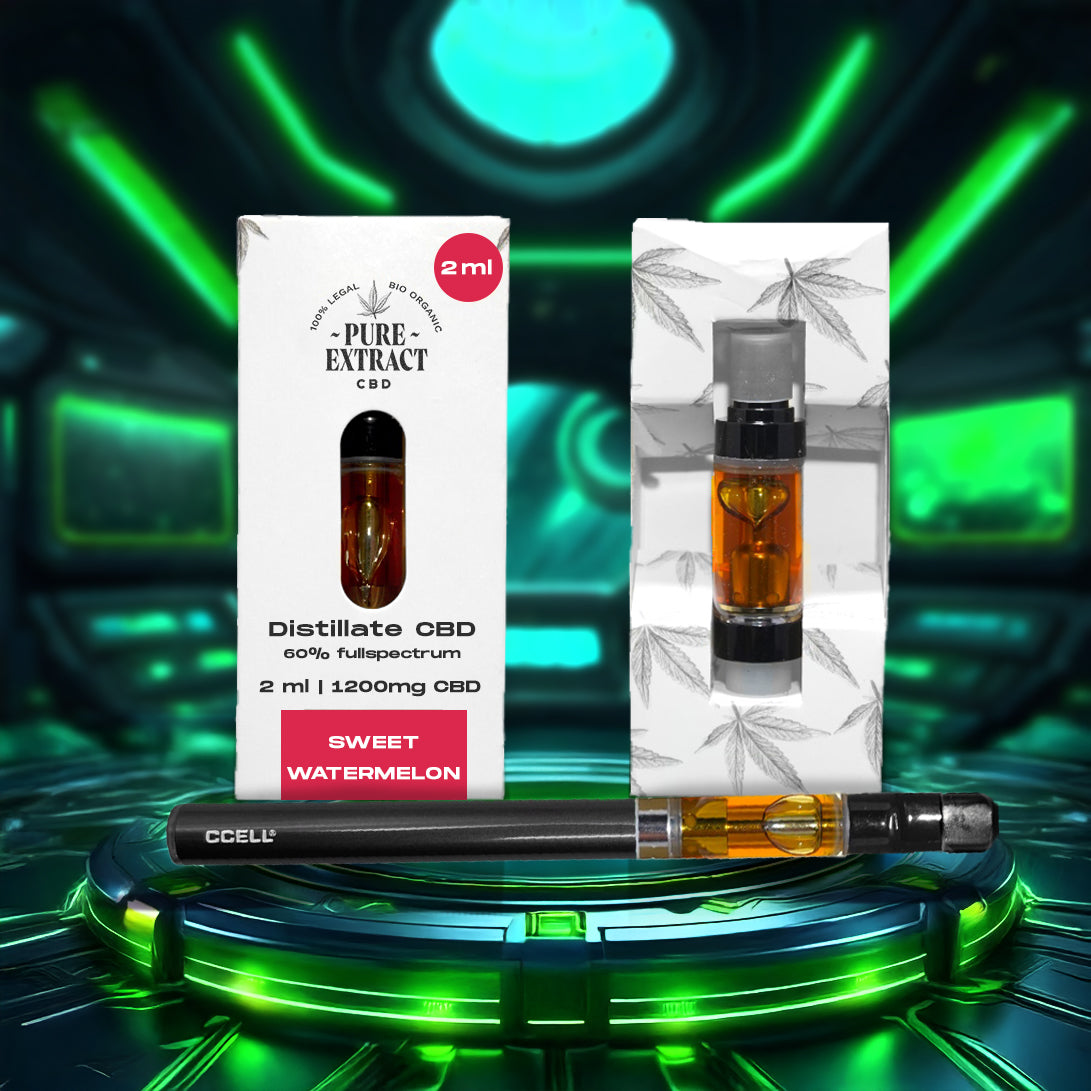 CBD Cartridge - 2ml/1300 Puffs - Pure Extract CBD