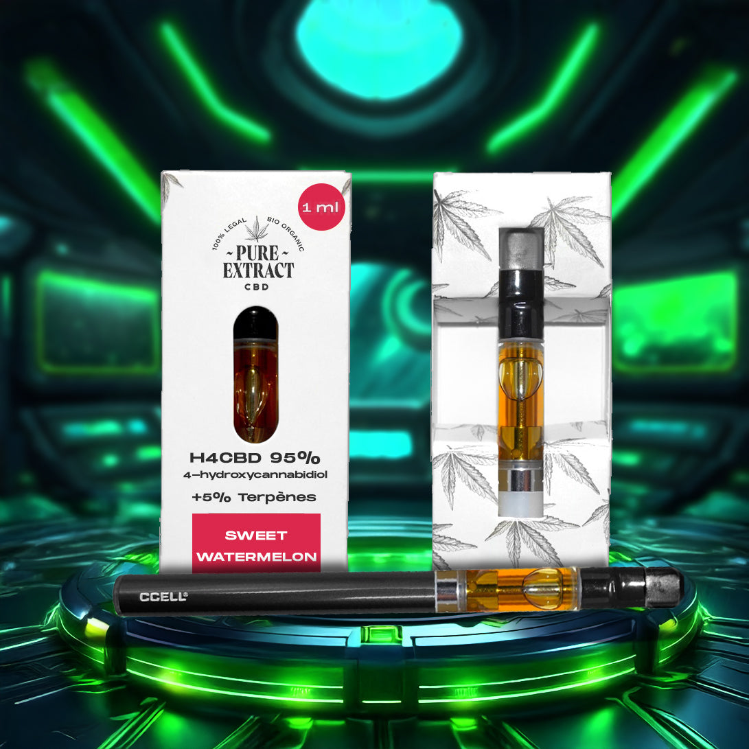 Cartouche H4CBD - 1ml/600 Bouffées - Pure Extract CBD