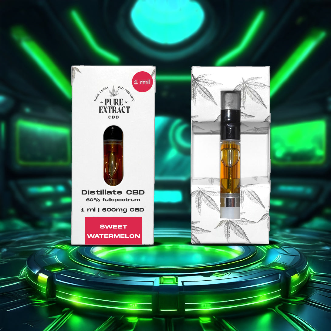 CBD Cartridge - 1ml/600 Puffs - Pure Extract CBD