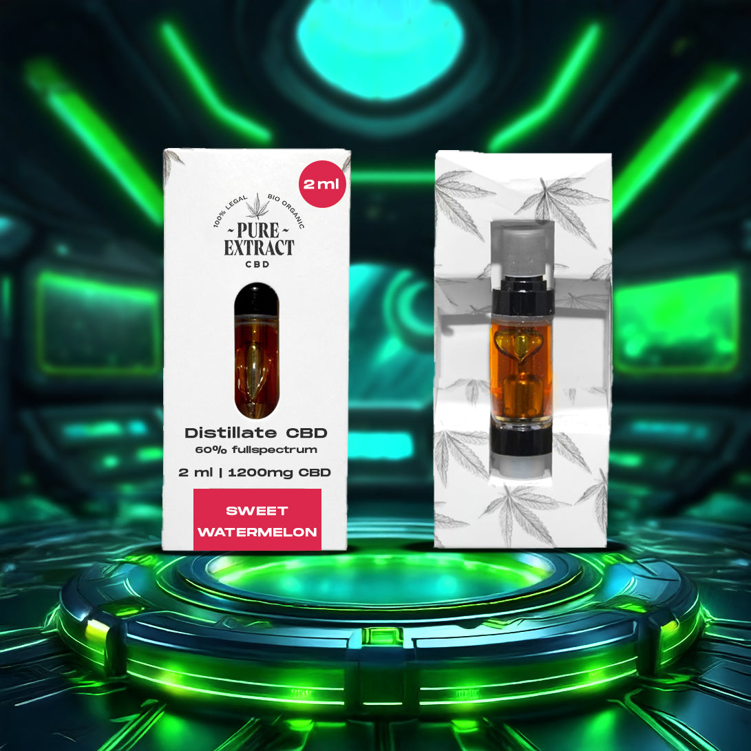 CBD Cartridge - 2ml/1300 Puffs - Pure Extract CBD