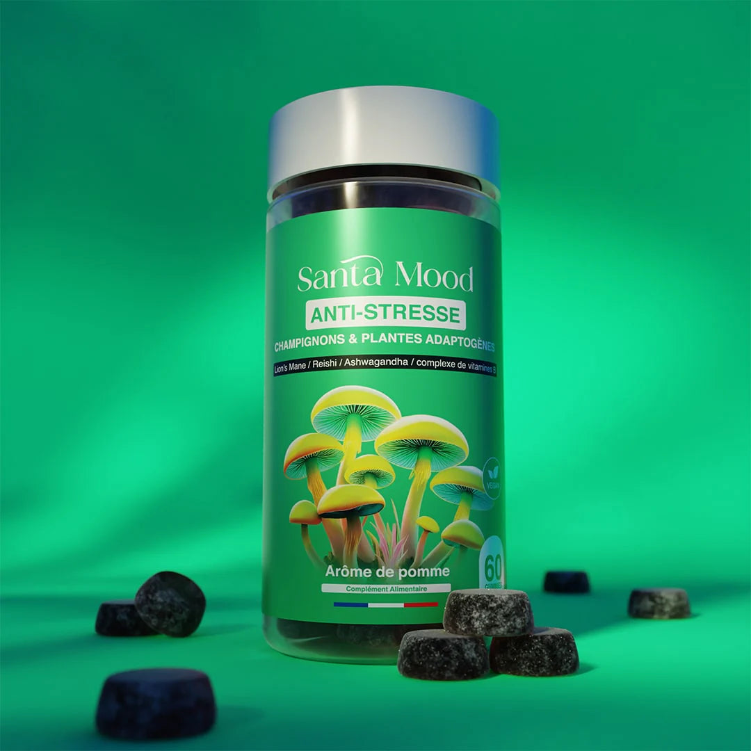 Natural Anti-Stress Gummies - Santa Mood® | Lion's Mane, Reishi, Ashwagandha & B Vitamins