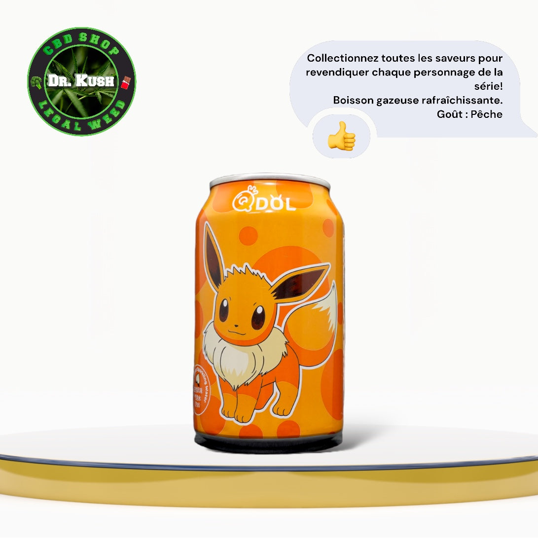 Boisson - Gazeuse - Rafraîchissante - Qdol - Goût : Pêche