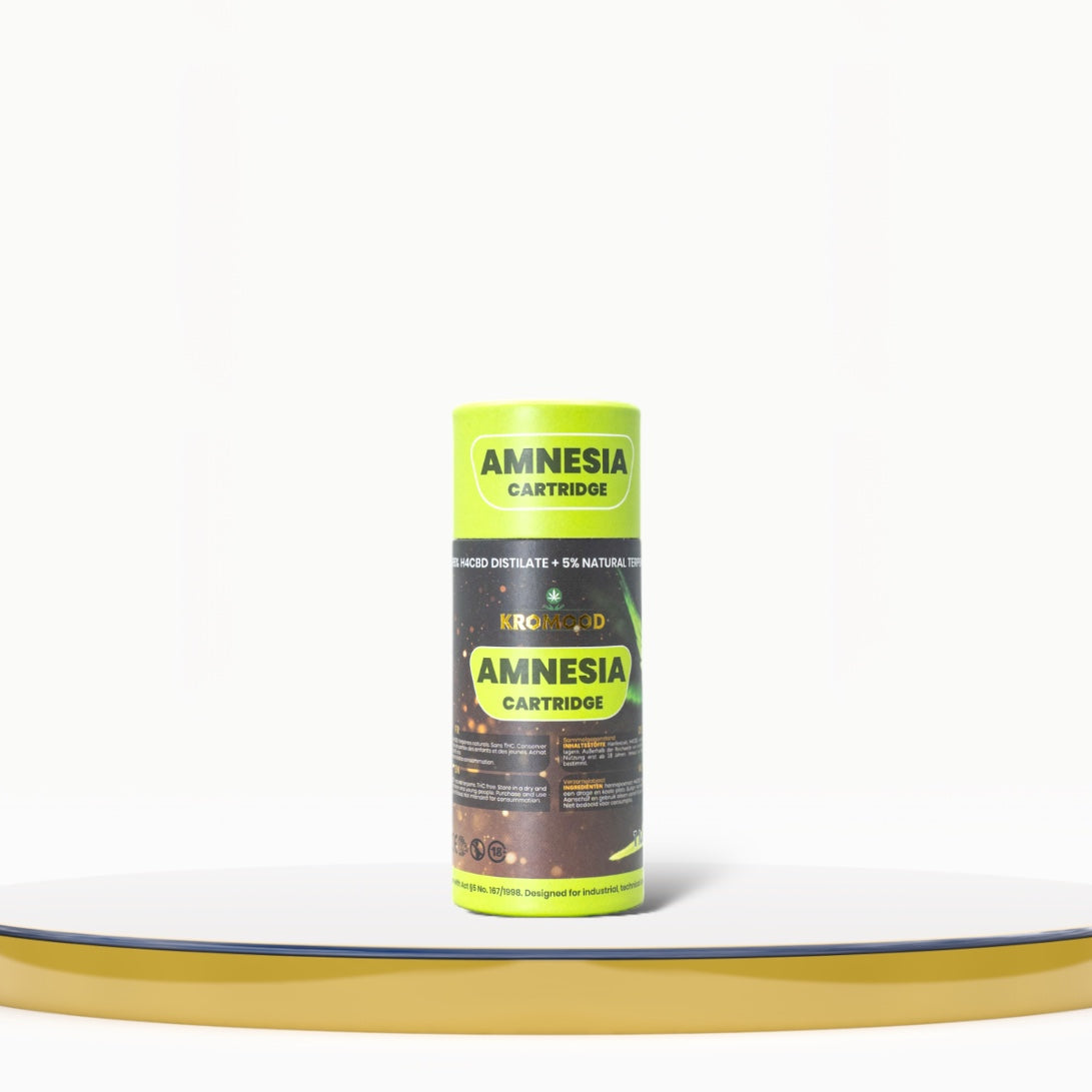 KroMood Cartouche (Dab Pen) de H4CBD - Amnesia  - 1ML - 600 bouffées