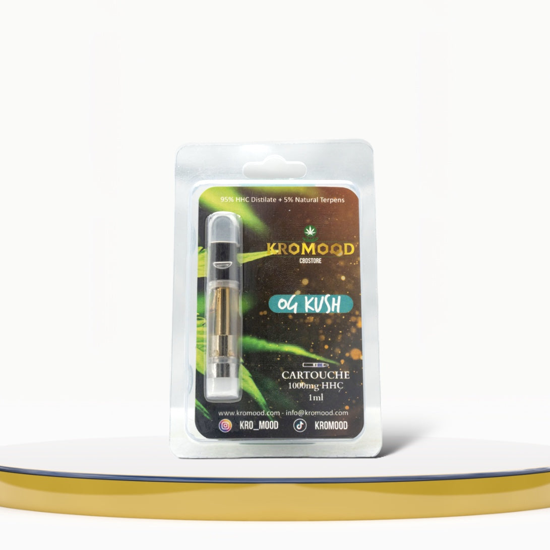 KroMood Cartridge (Dab Pen) of HHC - Og Kush - 95% HHC/1000MG - 600 pu