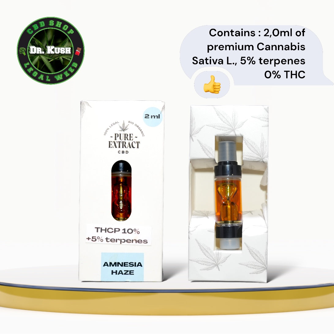 THCP Amnesia Dab Pen Cartridge by Pure Extract - 10% THCP - 1ML and 2ML