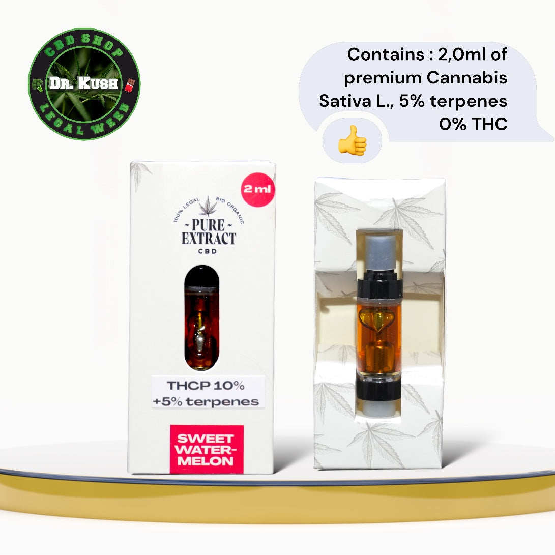 THCP Sweet Watermelon Dab Pen Cartridge by Pure Extract - 10% THCP - 1ML and 2ML