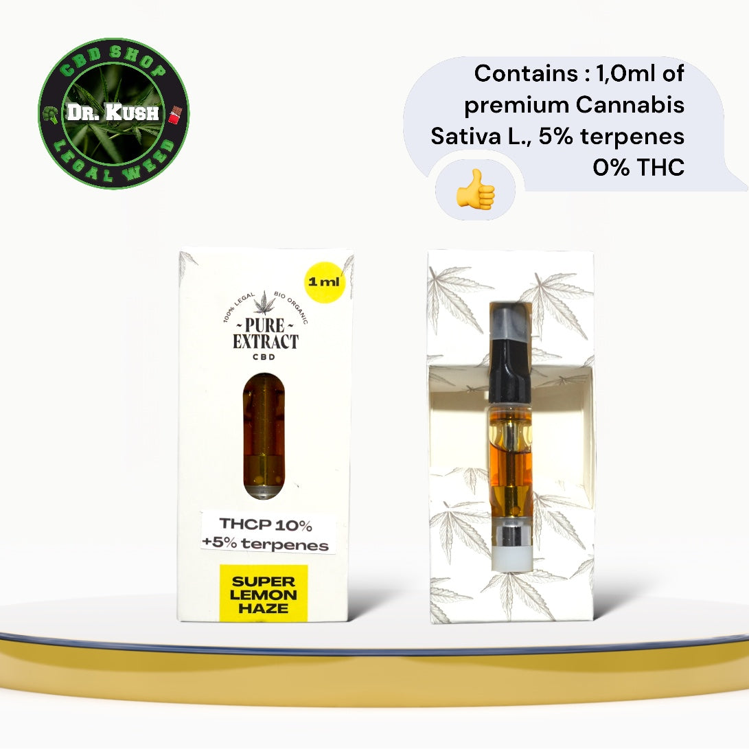 THCP Super Lemon Haze Dab Pen Cartridge by Pure Extract - 10% THCP -1ML and 2ML