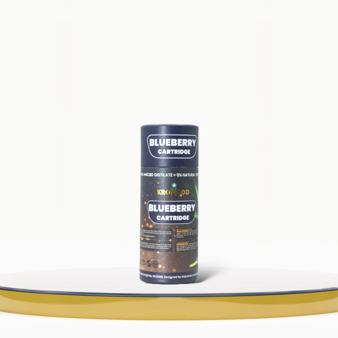 KroMood Cartouche (Dab Pen) de H4CBD - BlueBerry  - 1ML - 600 bouffées