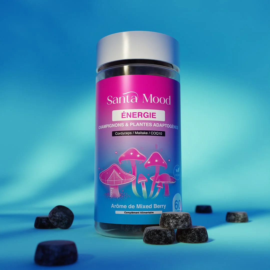 Gummies Énergie Naturels - Santa Mood® | Cordyceps, Maitake, CoQ10 & Vitamines B