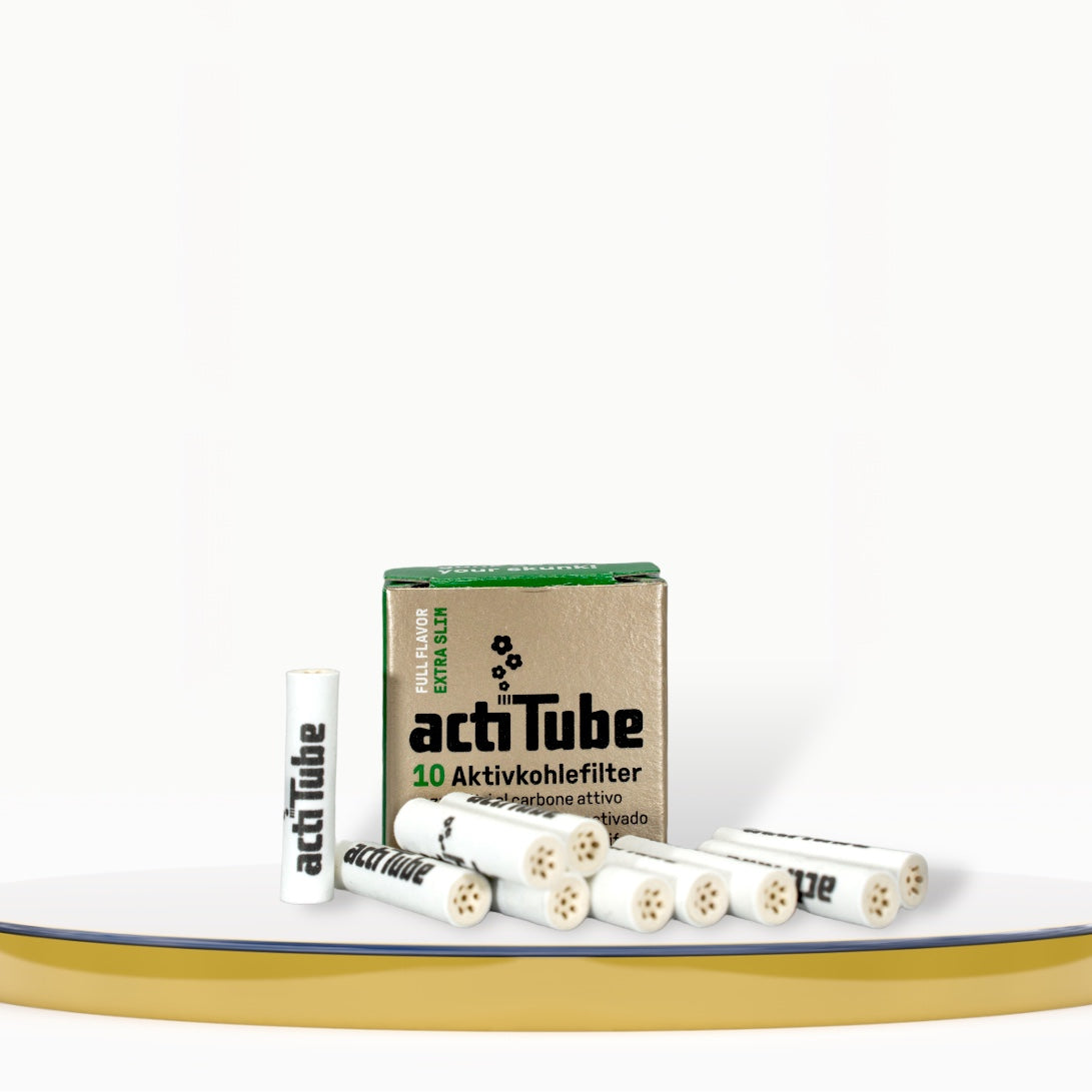 Filtres à Charbon Actif 'Extra Slim' par actiTube - 6mm - 10 pièces