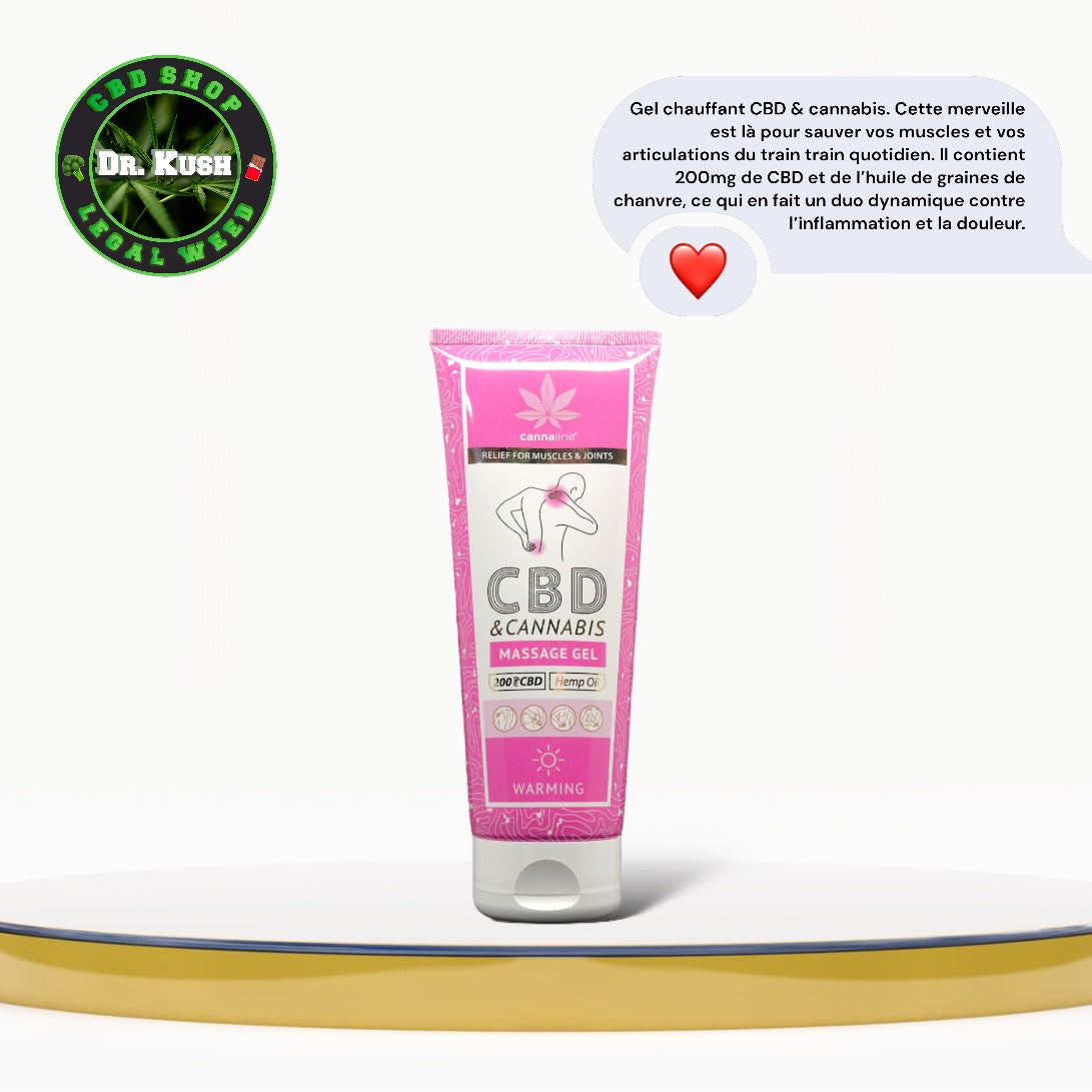 Verwarmingsgel met CBD en cannabis van Cannaline 200 MG