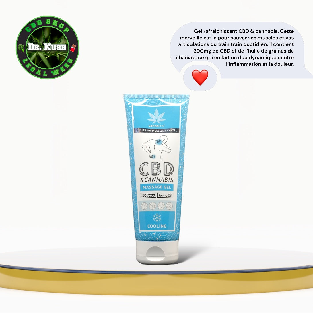 Verfrissende gel met CBD en cannabis van Cannaline 200 MG
