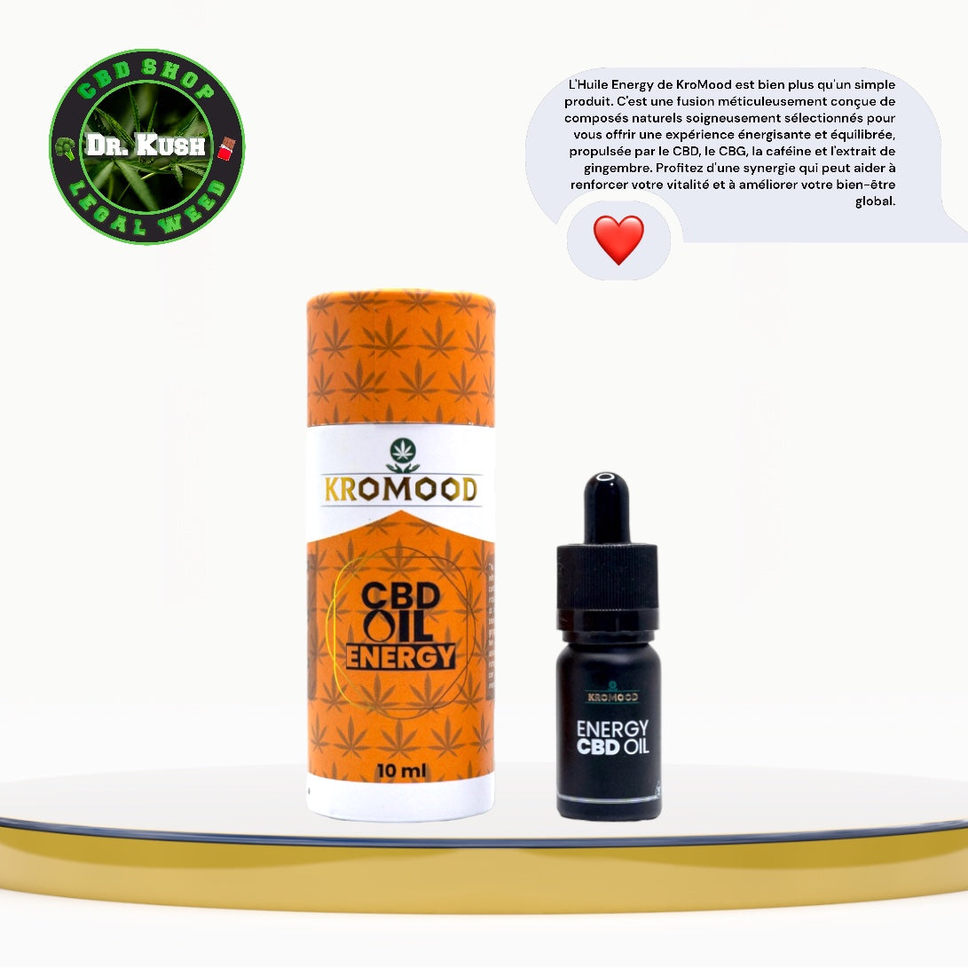 CBD oil - Energy - 10ml - 5% CBD / 5% CBG - Kromood