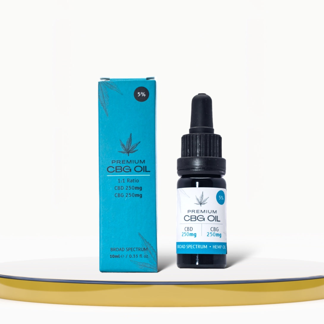 CBD/CBG-olie 5% - puur extract met breed spectrum CBD