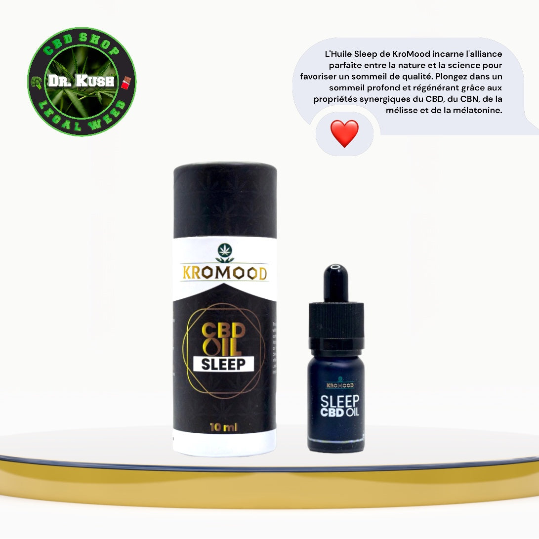 CBD oil - Sleep - 10ml - 5% CBD / 5% CBN / Melatonin - Kromood
