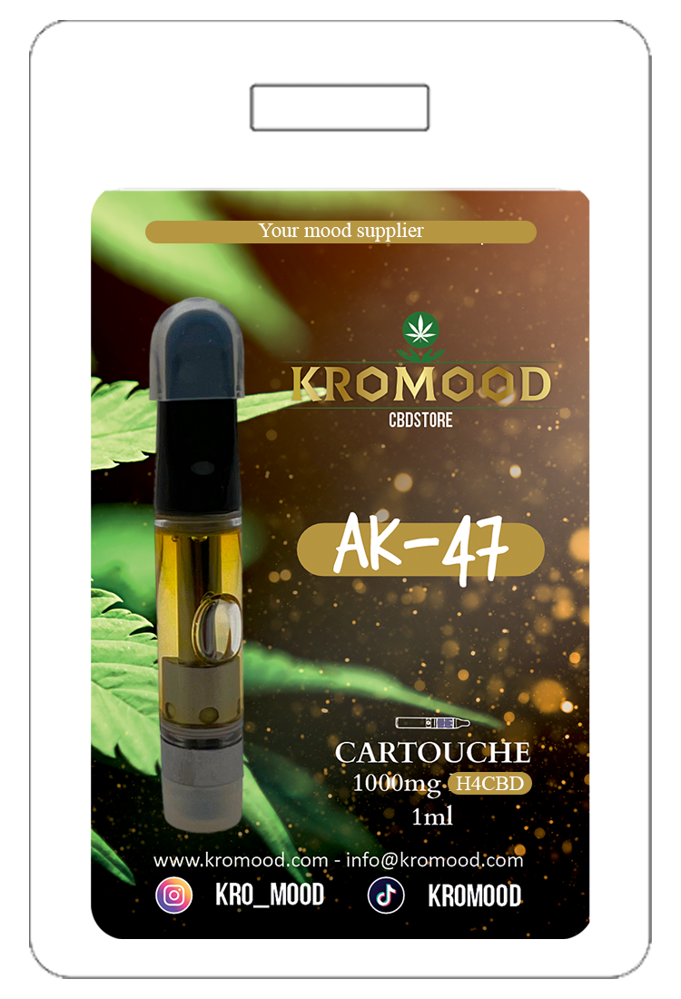 KroMood Cartouche (Dab Pen) de H4CBD - AK47  - 1ML - 600 bouffées