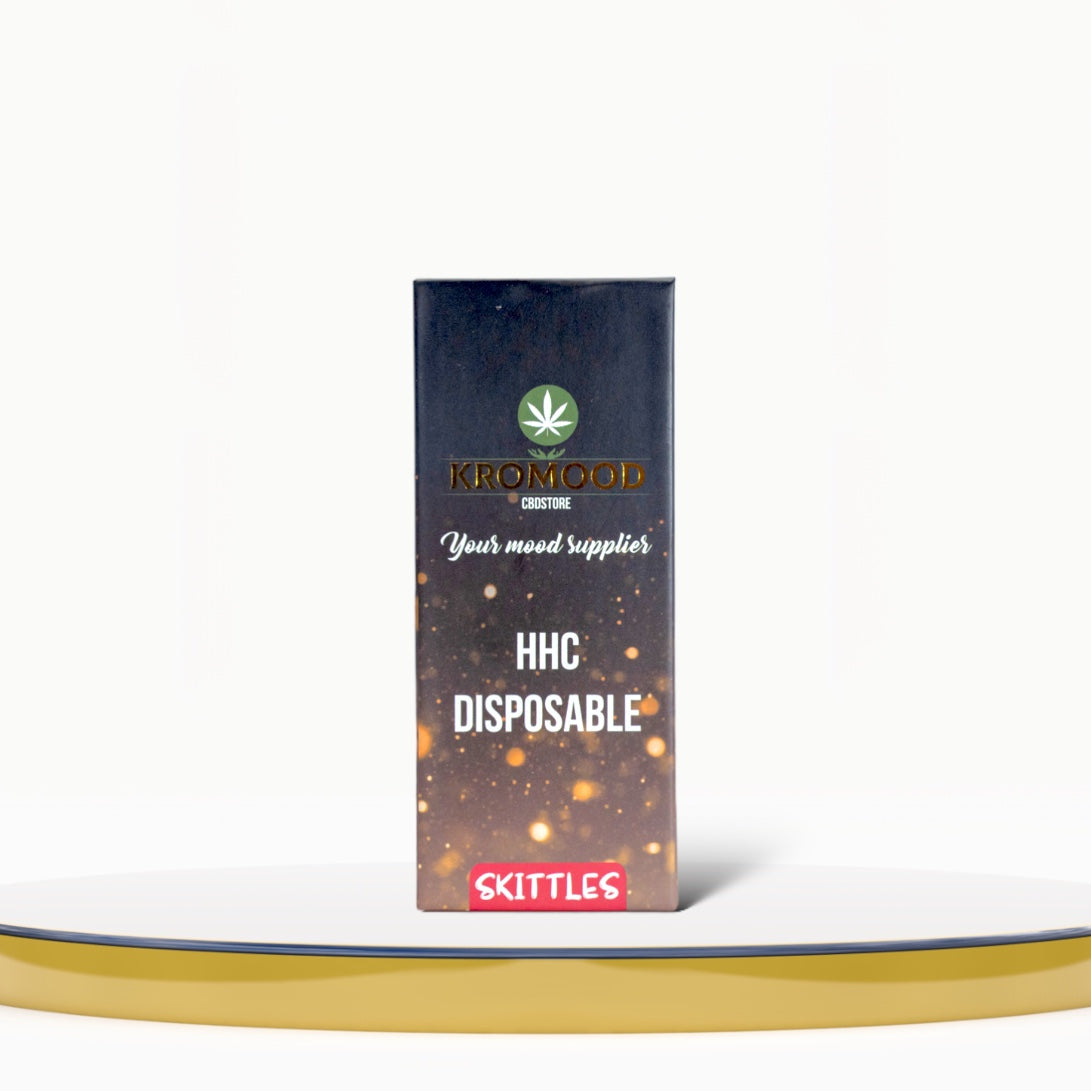 KroMood Disposable HHC Puff - Skittles: The Evolution of Vaping, 95% HHC/1000MG, 600 Puffs, CCELL Puff Technology