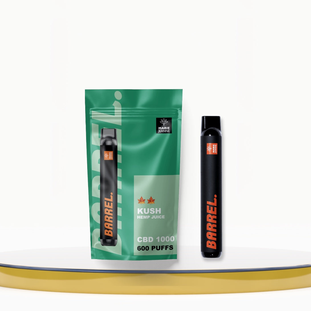 Marie-Jeanne - CBD Disposable Puff/Pods - Barrel Kush - 1000MG - 600 Puffs