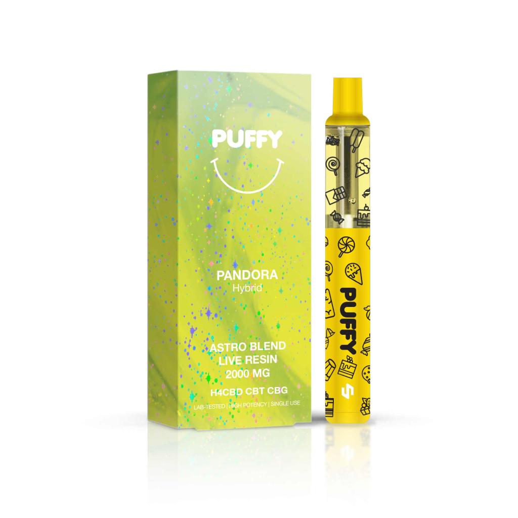Disposable Puffy Puff - Pandora - (Astro Blends) Hybrid - H4CBD/CBT/CBG/2000MG - 800 puffs