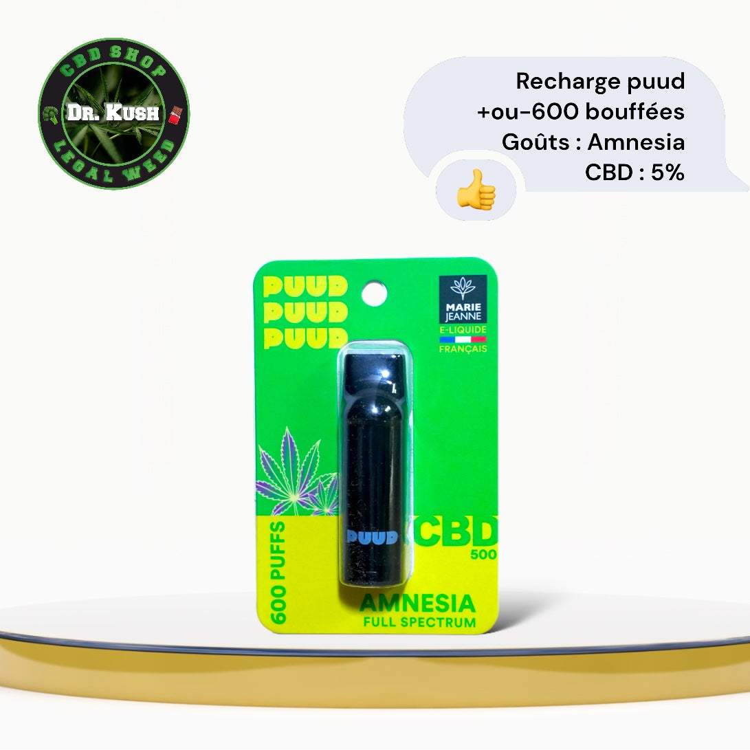 Marie-Jeanne - Puud Refill - Amnesia - CBD - 5% 600 puffs