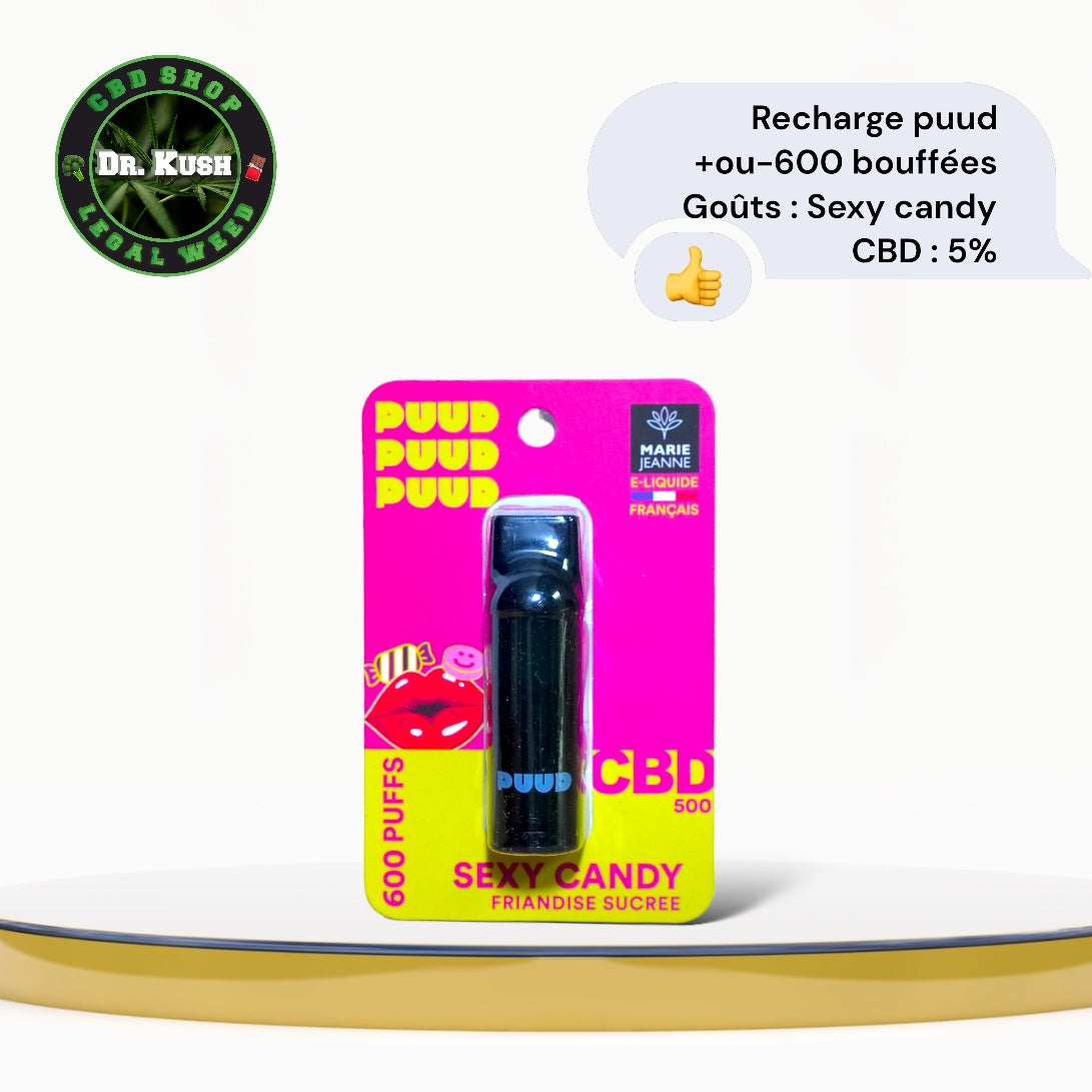 Marie-Jeanne - Puud Refill - Sexy Candy - CBD - 5% 600 puffs