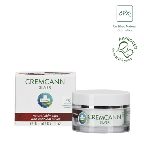 Cremcann Silver - Hemp and colloidal silver regenerating cream - Annabis 15 ml