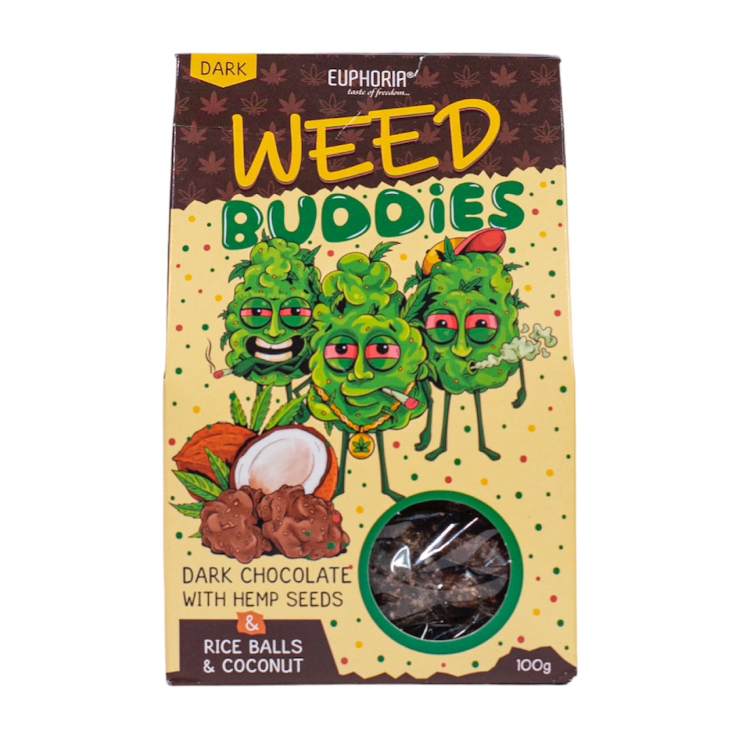 Euphoria - Weed Buddies - Dark chocolate - 100gr