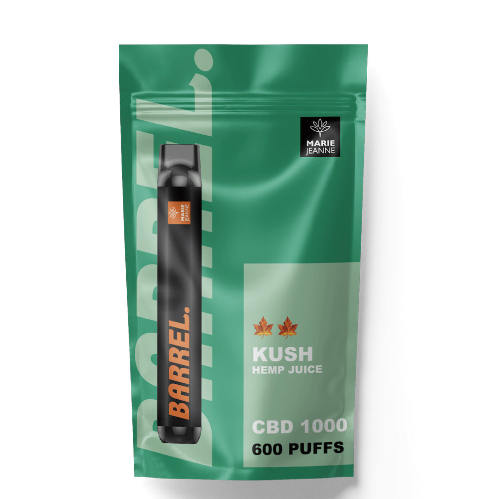 Marie-Jeanne - CBD Disposable Puff/Pods - Barrel Kush - 1000MG - 600 Puffs