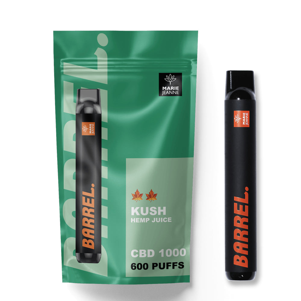 Marie-Jeanne - CBD Disposable Puff/Pods - Barrel Kush - 1000MG - 600 Puffs